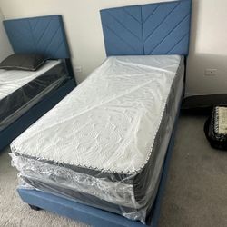 Brand New Twin Bed Frame With Mattress And Box Spring !! $299