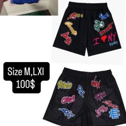 Eric Emanuel x Matty Boy Short 'Black/Blue' Size M/L/Xl