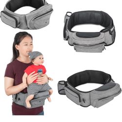 Baby carrier with hip seat