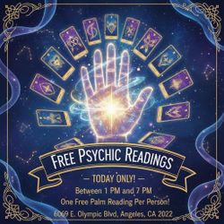 Free Today Only Palm Reading One Per Person Starting At 1 Pm Till 7 Pm
