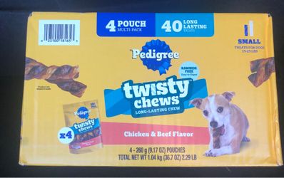 Pedigree Twisty Chews Chicken & Beef Flavor