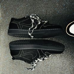 AIR JORDAN RETRO 1 LOW TRAVIS BLACK PHANTOM 2022 