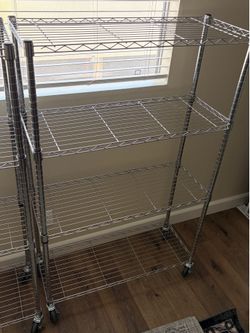 Metal Garage Carts w/ Wheels
