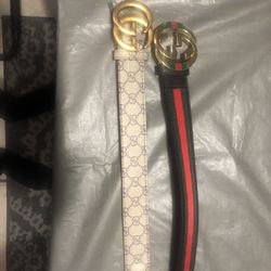 2 Gucci Belts 