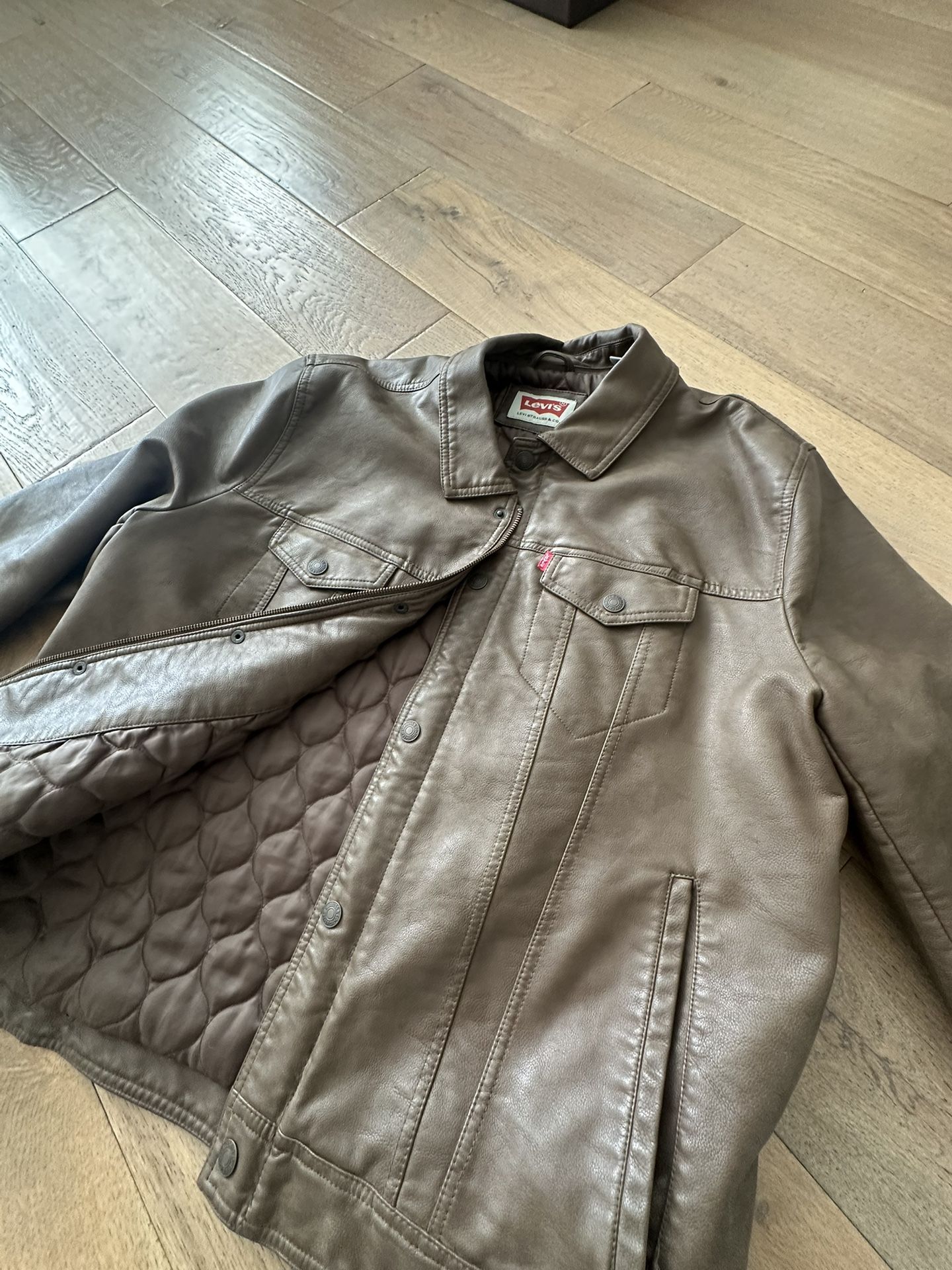 Brown Leather Levi’s Jacket