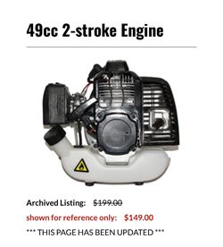 Universal, two stroke engine
