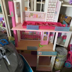 This Is 2 Barbie Doll House Gabby Kitchen Set And Princess Castle