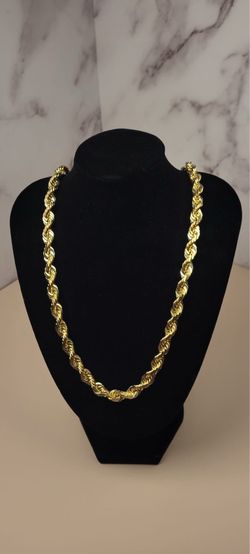 🔥🔥Solid 10KT Yellow Gold Rope Chain🔥🔥