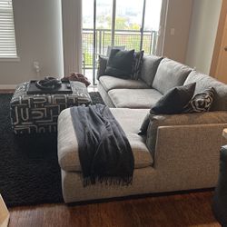 2 Piece LF Sectional and Ottoman