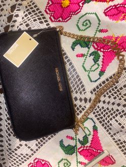 Michael Kors Jet Set Small Chain Pochette in black