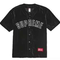 Supreme Velvet Baseball Jersey