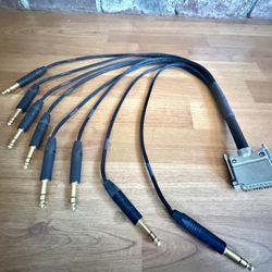 DB 25/D-Sub to 1/4” Pro Audio LA TRS Mogami 3162 Digitally-Rated Snake & Neutrik Gold Connectors 