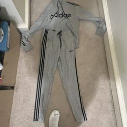 Grey Adidas Sweatsuit 