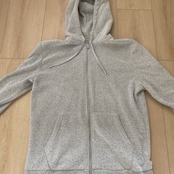 Fuzzy Grey Old Navy Jacket - Size M