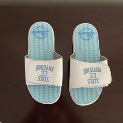 Indiana State #33 Larry Bird Slide Sandals- New 