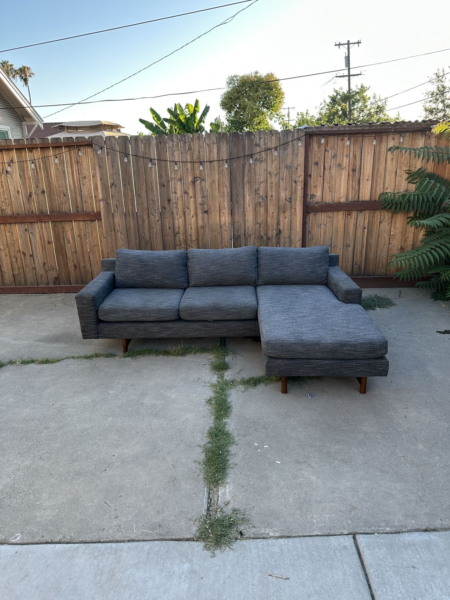 Free Delivery! Grey sectional Couch