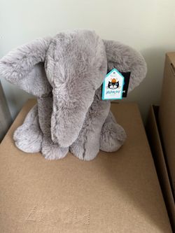 Jellycat Medium Emile Elephant NWT Rare Retired VHTF Plush Incredibly Soft