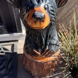 Hand Carved Bear from Big Bear Lake