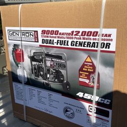 All-Power America Gentron 12000 Watt Dual-Fuel Gasoline / Propane Backup Power Portable Generator 