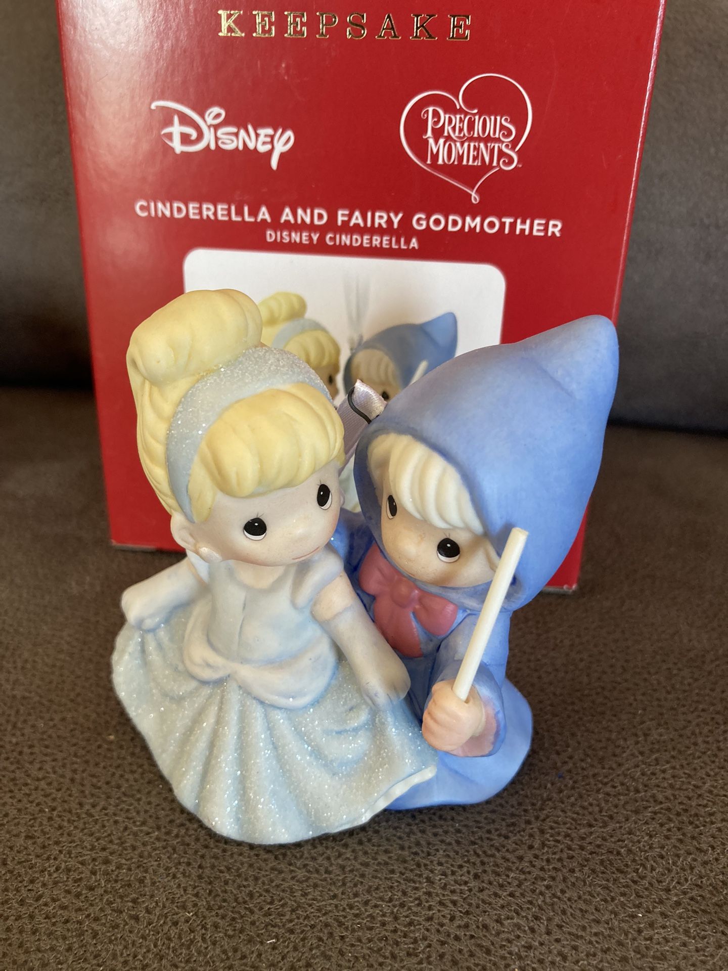 Hallmark Ornament Disney Cinderella Fairy Godmother Precious Moments 