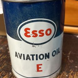1 quart aviation oil can full