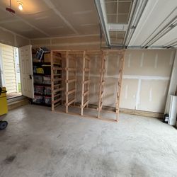 Heavy-Duty Wooden Storage Rack | Custom Garage & Storage Organizer