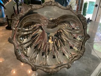 Poole Silver Plated Clam Shell Serving Dish 