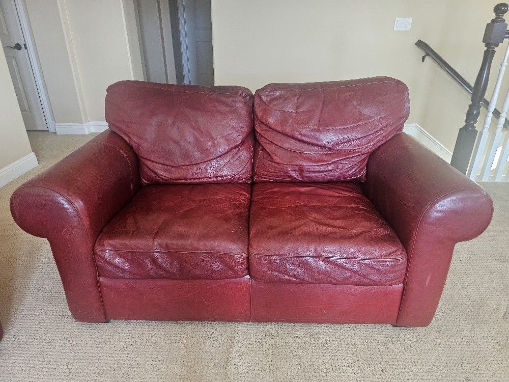 3 Piece Leather Sofa Set