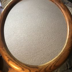 Mid Century Maple Mirror 