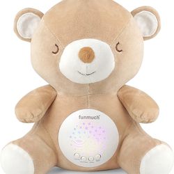Baby Soother - Sleep Soothing White Noise, Portable Night Light Projector and Melodies, Toddler Crib Lullaby Machine Sleeping Aid for Newborns and Up,