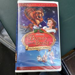 Beauty And The Beast.    The Enchanted Christmas.  VHS Movie.  Rated