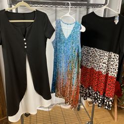 3 Dresses Of Leopard, Water Color, And Black And White Elegant