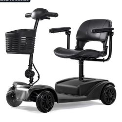 Black Waycare 24V 250W Mobility Scooter w/ Folding Seat (15-25 mile Range) [Open BOX / NEW ] **Already Built**
