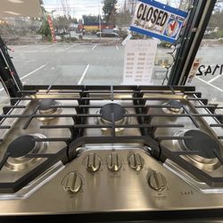 Café 36 in. Gas Cooktop in Stainless Steel with 5 Elements including 18,000 BTU Burner