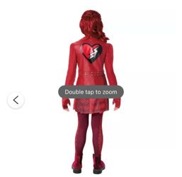Girls Red Villain Halloween Costume size S Red costume