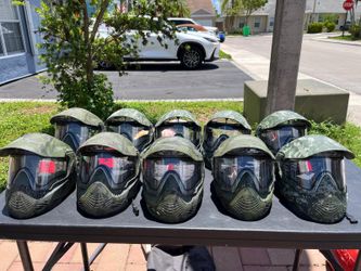 Complete set for 10 paintball players