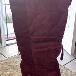 Burgundy Women Boots