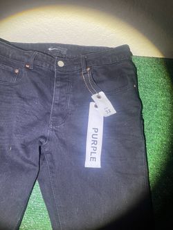 Black Purple Jeans With Tags 32