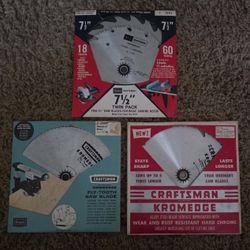 FOUR CRAFTSMAN CIRCULAR SAW BLADES  -  NEW
