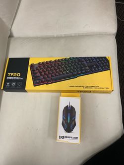 Gaming keyboard and mouse