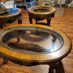COFFEE TABLE & 2 END TABLES