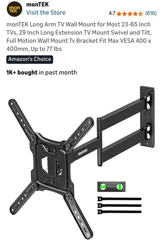 New Long Arm TV Wall Mount