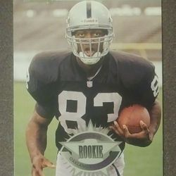 1996 Donruss Rickey Dudley Ohio State Oakland Raiders Rookie #236 Football Card Vintage Collectible Sports NFL