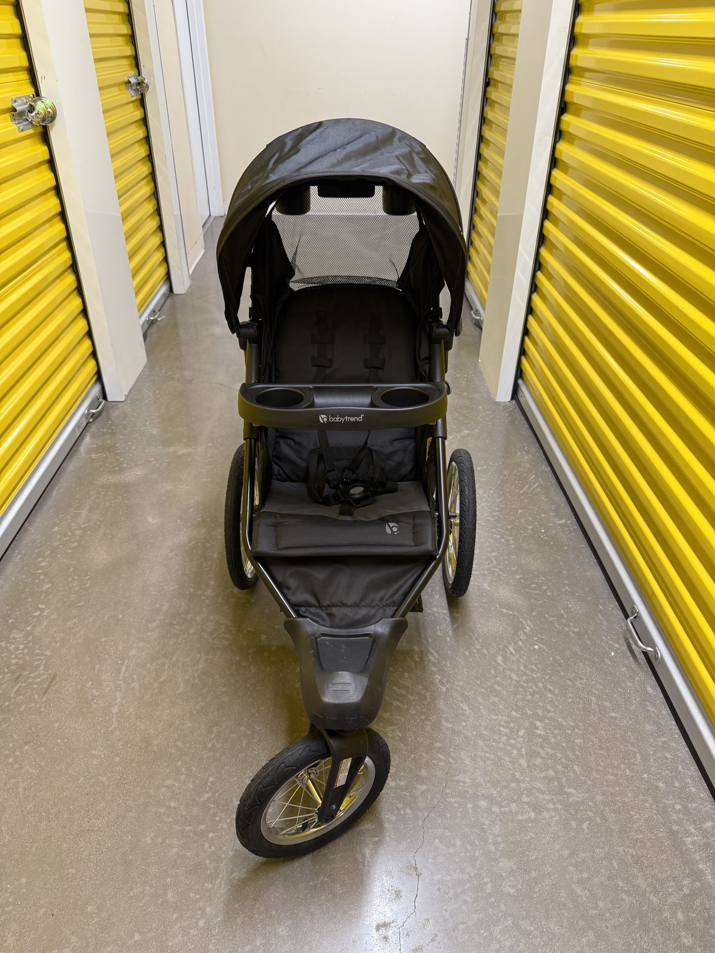 Baby Trend Journey Jogging Stroller Stellar Black Foldable All Terrain Front Wheel Swivel