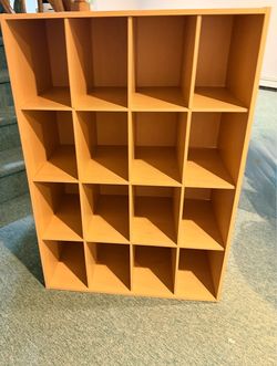 16 shoe tan color cubby