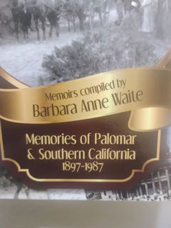 History of Palomar  mountain signed book