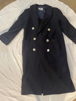 Long navy Valentino Women’s Coat Size 38