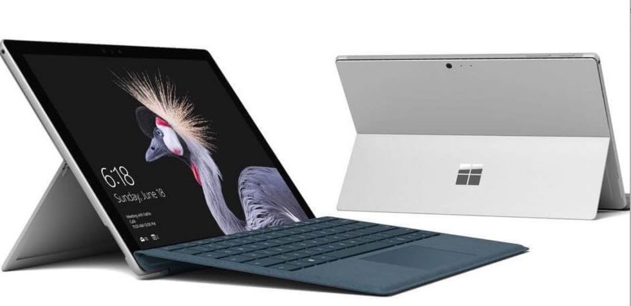 Microsoft Surface Pro (5th Gen) (Intel Core i5, 8GB RAM, 256GB) with keyboard, cover And AC adapter