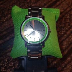 DKNY Soho Silver and Green Dial Stainless Steel Ladies Watch - Item No. NY2319