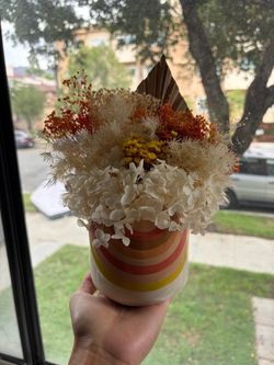 Dried Floral bouquet-Rainbow Vase